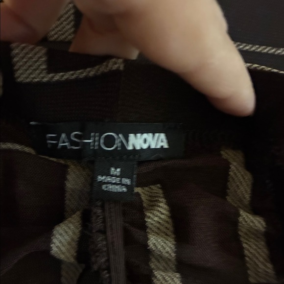 Black and Tan Geometric Two-Piece Set - Picture 7 of 7